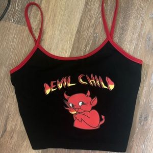 “Devil Child” Cropped Tank Top